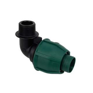 Norma 1 1/4" x 1 1/4" (25mm) Rural B Male Elbow PE x Male Female BSP Thread Poly Pipe Farm Irrigation Fitting NR743