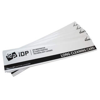 IDP Long Cleaning Cards For IDP Smart 30 31 50 51 70 81 Magicard Enduro Rio Pro Solid IDZ Kiosk 700 Card Printers - 10 Pack