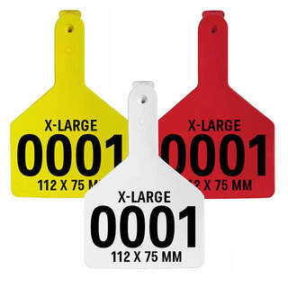 Z Tags One Piece Maxi Extra Large (XL) Self Piercing Cattle Management Ear Tag