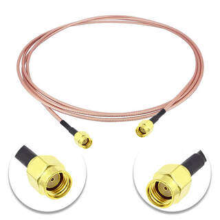 RP-SMA Male to RP-SMA Male Patch Lead RG316 Coaxial Cable Pigtail Pig Tail - 50cm, 1m, 2m, 3m