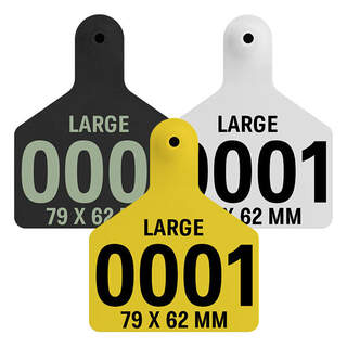 Z Tags Large Male Z2 No-Tear Cattle Management Ear Tag