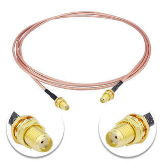 SMA Female to SMA Female Patch Lead RG316 Coaxial Cable Pigtail Pig Tail - 50cm, 1m, 2m, 3m