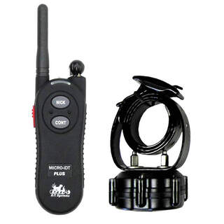 DT Systems Micro iDT Plus Trainer Remote Unit Including 1 Black Dog Training Collar