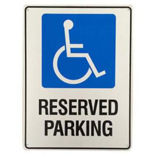 Reserved Parking Aluminium Sign Outdoor Weatherproof 200 x 300 mm