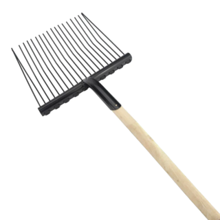 Bainbridge Stable Fork Supreme Classic Standard 20 Tines Metal Forks with Wood Handle