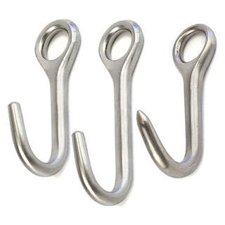 Bainbridge Stainless Steel Eye Hook Blunt/Sharp - 6.5cm, 8cm