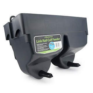 Bainbridge Heavy Duty Link Rail Calf Feeder Two Place With Flow Teats