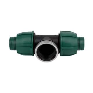 Norma 1 1/2" x 1 1/2" (40mm) x 1 1/2" Rural B Female Tee PE x Female BSP Thread x PE Poly Pipe Farm Irrigation Fitting NR455