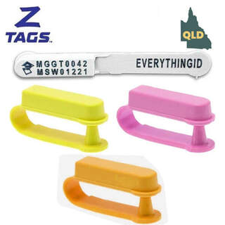 (QLD ONLY) Z Tags FET Electronic HDX eID 8 x Year-of-Birth Colour + Post-Breeder NLIS Sheep & Goat Tag by Datamars (QLD REBATE)