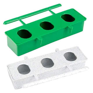 Bainbridge Bird Feeder Plastic - 3 Hole With Perch