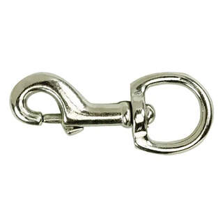 Bainbridge Heavy Duty Round Swivel Eye Snaphook Nickel Plated
