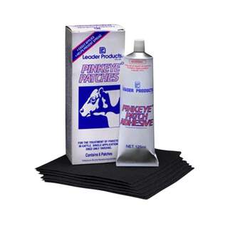 Leader Pink Eye Patch Glue Kit & 6 Patches for Cattle Calf Infection