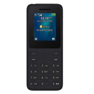 Telstra T-Lite (Lite 4) 4G 4GX Seniors Push Button VoLTE Blue Tick TCL T311A Black Mobile Phone (replaces Lite 3)
