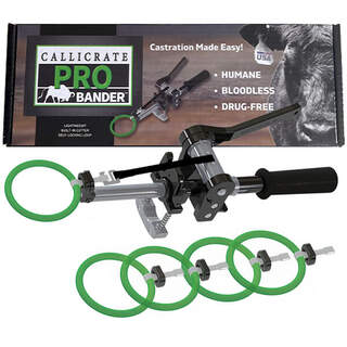 Callicrate PRO Bander Complete Kit - Bull Jumbo Marking Castration Applicator - Lightweight With Built-in Cutter