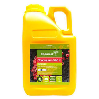 Apparent Concussion 540 K Glyphosate 540K High Strength 540g/l Non-Selective Herbicide Weed Killer 5L