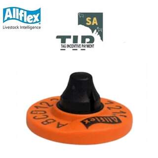 (SA ONLY) Allflex Two Piece Lightweight Tamperproof Electronic HDX eID 2025 NLIS Sheep & Goat Tag (SA REBATE)