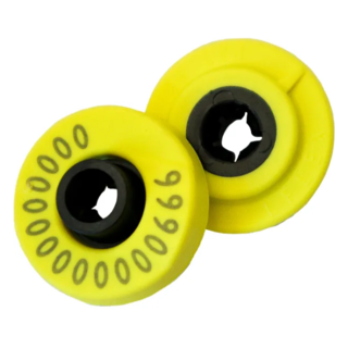 Allflex HDX REUSABLE EID Pig Ear Tag + Allflex Long Stem Pig Male Button