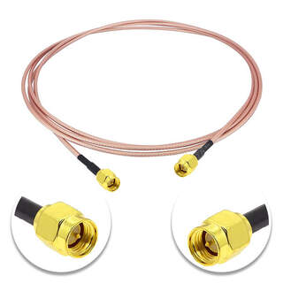 SMA Male to SMA Male Patch Lead RG316 Coaxial Cable Pigtail Pig Tail - 50cm, 1m, 2m, 3m
