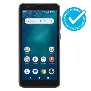 Telstra T-Essential 4G 4GX 32GB/2GB 5" Screen Android VoLTE Blue Tick ZTE Blade A35 SE Black Mobile Phone