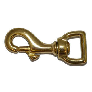 Bainbridge Flat Swivel Snaphook Brass - 15mm