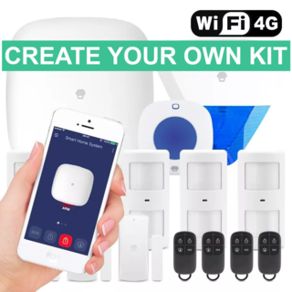 Chuango LTE-400 WiFi & 4G Wireless DIY Smart Home Office Security Alarm - Custom Bundle (replaces H4-LTE)