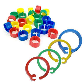 Small Pigeon Bird 6mm Leg Rings Blank Bands - 100 Pack