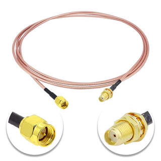 SMA Male to SMA Female Patch Lead RG316 Coaxial Cable Pigtail Pig Tail - 50cm, 1m, 2m, 3m