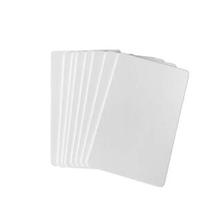 100 White Blank Thin PVC Cards (0.50 mm – 20 mil) for Badgy Printers CBGC0020W Badgy100 & Badgy200