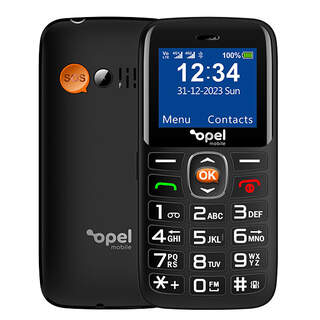 Opel Mobile Lite 4G Seniors Big Button Dual Sim Black Mobile Phone