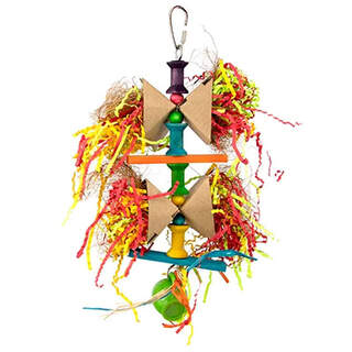 Bainbridge Bird Toy Destructive - Shredz Bow Ties - Fun and Stimulating