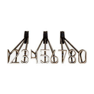Fire Brand Numerals Set 0-9 Stainless Steel Cattle & Horse Livestock Number Branding Irons 2" 2.5" 3" 4"