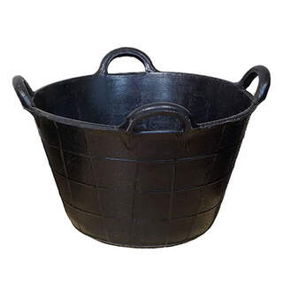 Bainbridge Feed Tub Recycled Rubber 4 Handles - 40lt