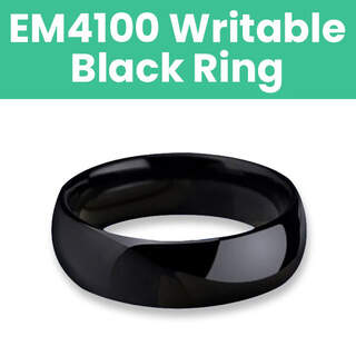 EM4100 125KHz Writable Black Ring