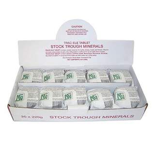 Bainbridge Aqua Trough Blocks 20 Pack 220g Algaecide - Water Algae & Slime Control (Trace-Ele Tablet)