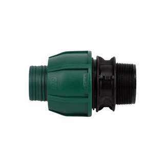 Norma 1 1/2" x 1 1/2" (25mm) Rural B Male End Connector PE x Male BSP Thread Poly Pipe Farm Irrigation Fitting NR253