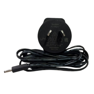 Yealink Power Supply for WH62, WH63 Wireless DECT Headset 5V / 1.2A Small Tip YLPS051200B1-AU Charger Adapter