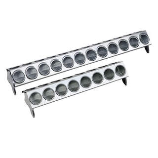 Bainbridge Galvanised Feed Trough With Holes - Chicks