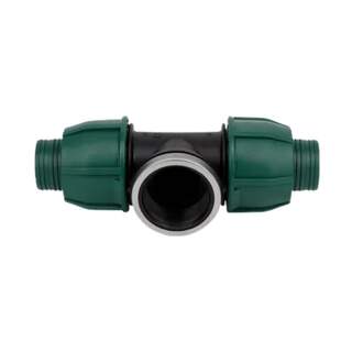 Norma 1" x 3/4" (20mm) x 1" Rural B Female Tee PE x Female BSP Thread x PE Poly Pipe Farm Irrigation Fitting NR432