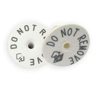 Allflex NLIS Male Button Cattle Tag - Button Only with Printed Words: DO NOT REMOVE (Breeder)