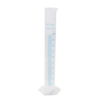 Plastic Measuring Cylinder 100ml Graduated Chemical Laboratory Test Tube