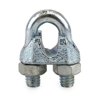 Bainbridge Wire Rope Grip Clamp - 3mm, 5mm, 6mm, 8mm, 10mm, 12mm
