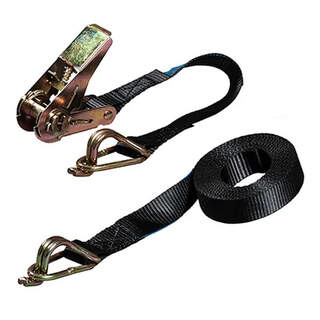 Fasty Ratchet Transport Strap 400kg Lashing Capacity With Hook & Keeper Ends - 25mm x 5m