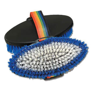 Bainbridge Cattle Grooming Soft Bristles Body Brush With Webbing Strap
