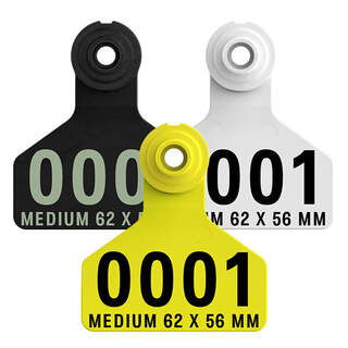 Z Tags Medium Female Z2 No-Tear Cattle Management Ear Tag