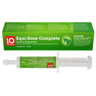 IO Equi-Dose Complete Oral Horse Equine Worming Paste 32.5g