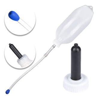 Bainbridge Calf Fluid Feeder & Feed Bottle With Rubber Calfeteria Teat