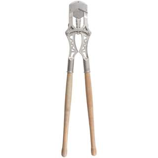 Farmhand Large Geared Cattle Dehorner with 80mm Opening Blades - Stainless Steel with Wooden Handles