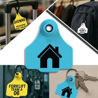 Key Ring & Bag Tag: Custom Printed Tags for Keys, Bags, Backpacks, Toolkits, Luggage & More
