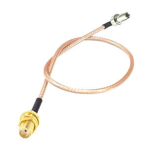 TS9 Male to SMA Female Patch Lead RG316 Coaxial Cable Pigtail Pig Tail - 15cm