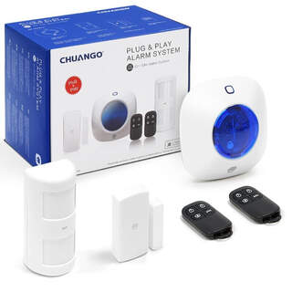Chuango CG-105S On-Site Wireless Alarm System DIY Local Plug & Play Security for Home or Office
